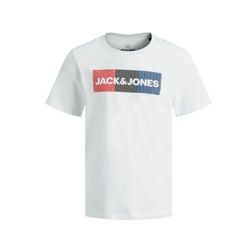 textil Dreng T-shirts m. korte ærmer Jack & Jones JJECORP LOGO PLAY TEE Hvid