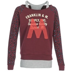 textil Dame Sweatshirts Franklin & Marshall MANTECO Bordeaux / Grå