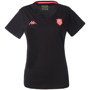 textil Dame T-shirts m. korte ærmer Kappa T-shirt femme Stade Français 2020/21 lea Blå