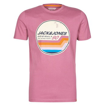textil Herre T-shirts m. korte ærmer Jack & Jones JORTYLER Pink
