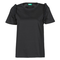 textil Dame T-shirts m. korte ærmer Benetton MARIELLA Sort