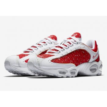 Sko Lave sneakers Nike Air Max Tailwind 4 x Supreme White/Red WHITE/UNIVERSITY RED-WHITE-GEYSER GREY