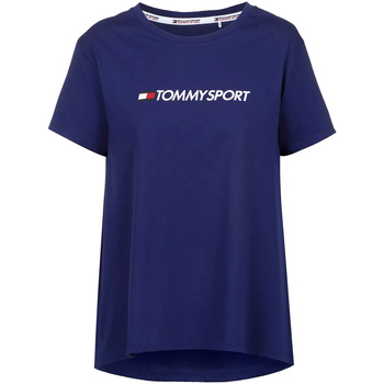 textil Dame T-shirts & poloer Tommy Hilfiger S10S100445 Blå