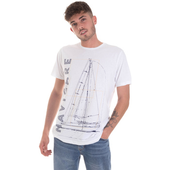 textil Herre T-shirts & poloer Navigare NV31109 Hvid