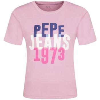textil Dame T-shirts m. korte ærmer Pepe jeans PL504509 