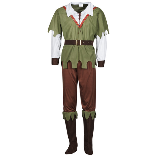 textil Herre Forklædninger Fun Costumes COSTUME ADULTE FOREST HUNTER Flerfarvet