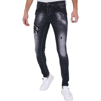 textil Herre Smalle jeans True Rise 116918564 Sort