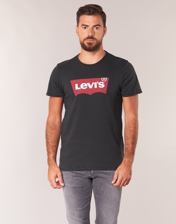 textil Herre Langærmede T-shirts Levi's GRAPHIC SET IN Sort