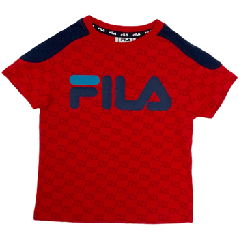 textil Børn T-shirts m. korte ærmer Fila 688077 Rød