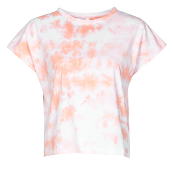 textil Dame T-shirts m. korte ærmer Yurban ONILA Hvid / Pink