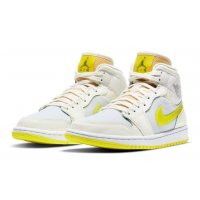 Sko Høje sneakers Nike Air Jordan 1 Mid Voltage Yellow Sail/Light Voltage Yellow II/White