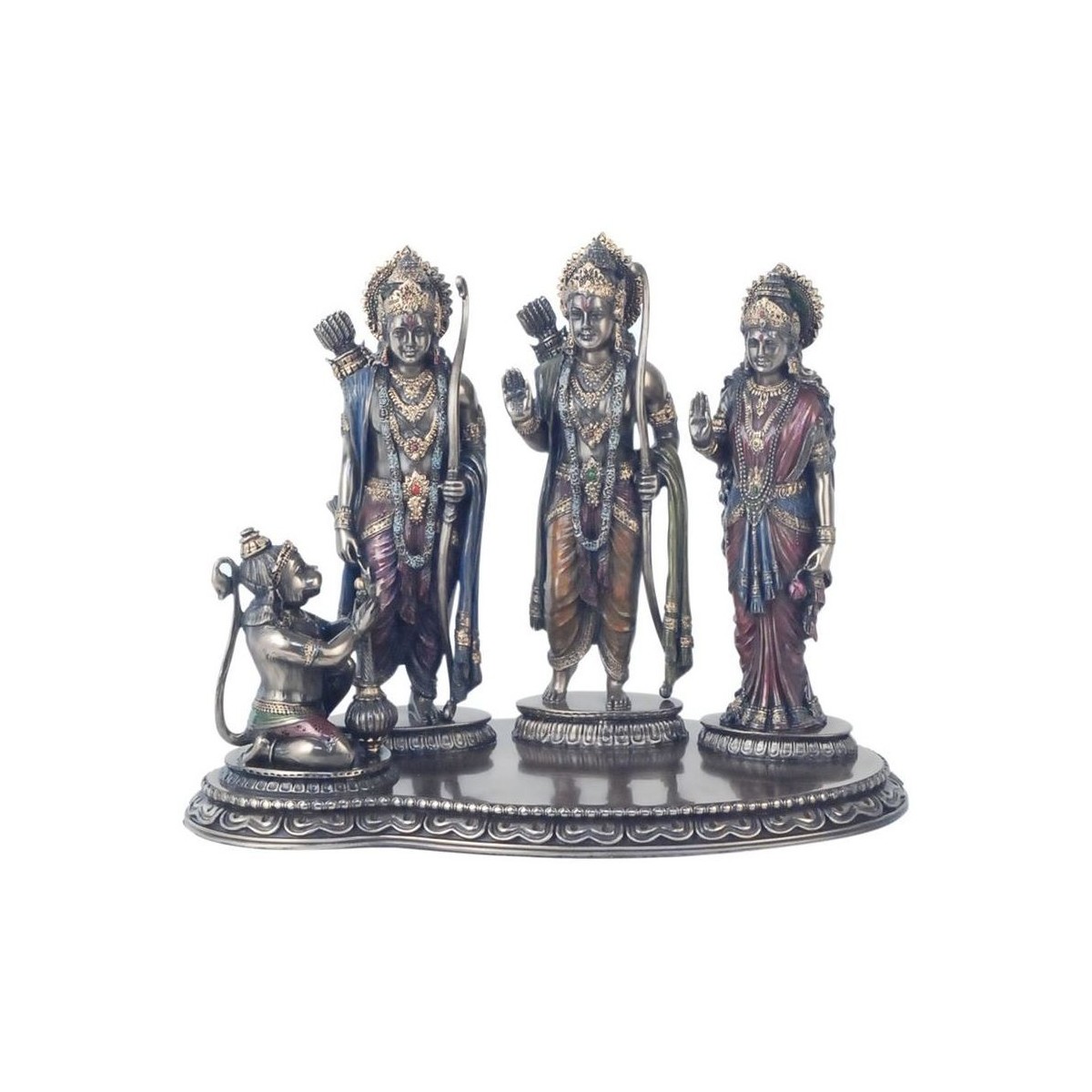 Indretning Små statuer og figurer Signes Grimalt Hindu Familie Grå