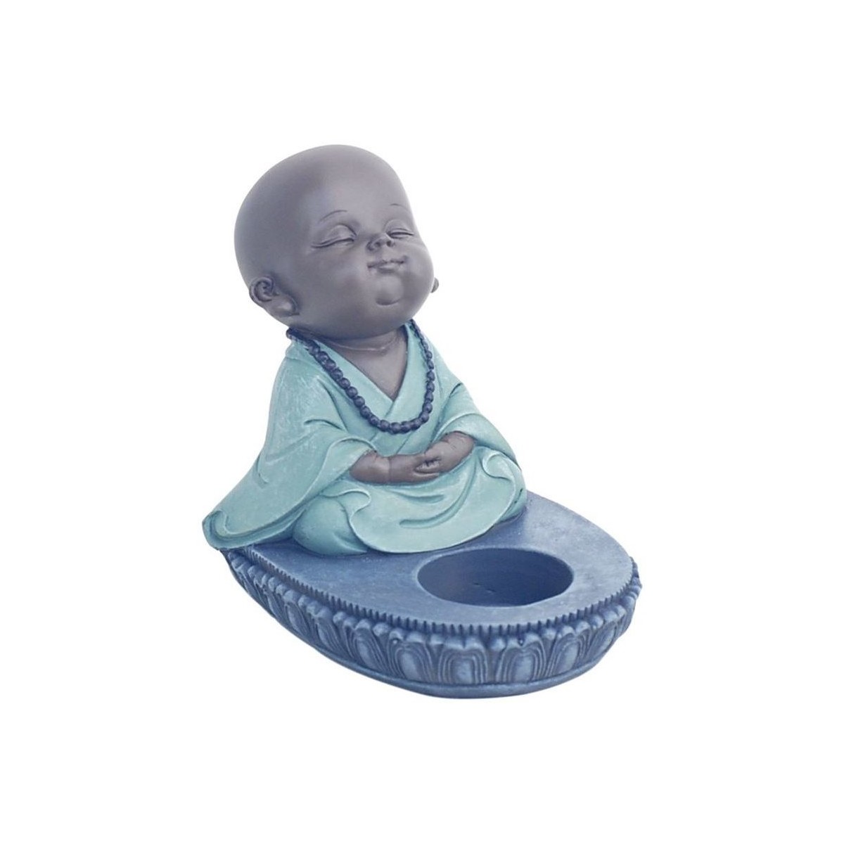 Indretning Små statuer og figurer Signes Grimalt Buddha T-Lite Blå