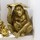 Indretning Små statuer og figurer Signes Grimalt Gylden Orangutang Guld