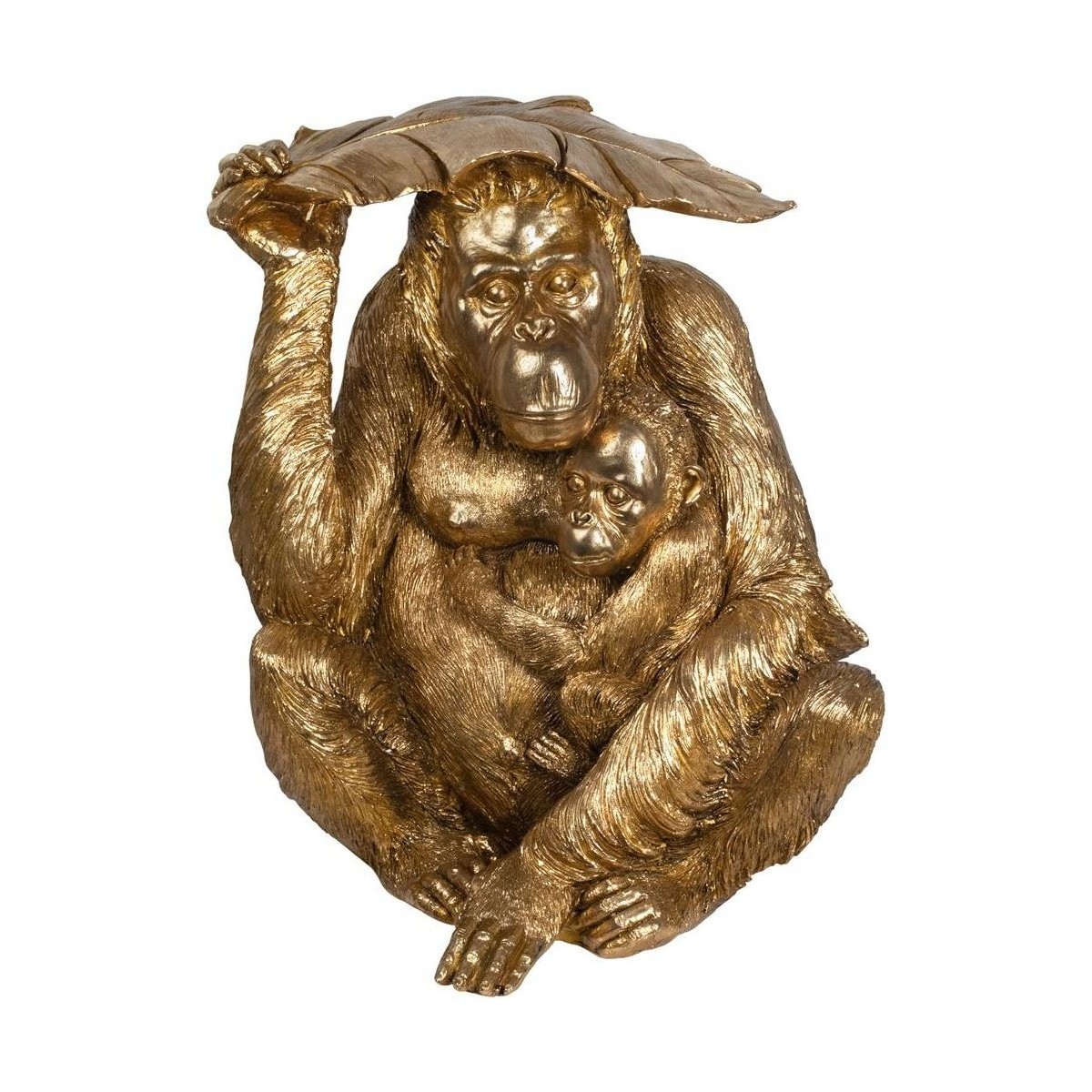 Indretning Små statuer og figurer Signes Grimalt Gylden Orangutang Guld