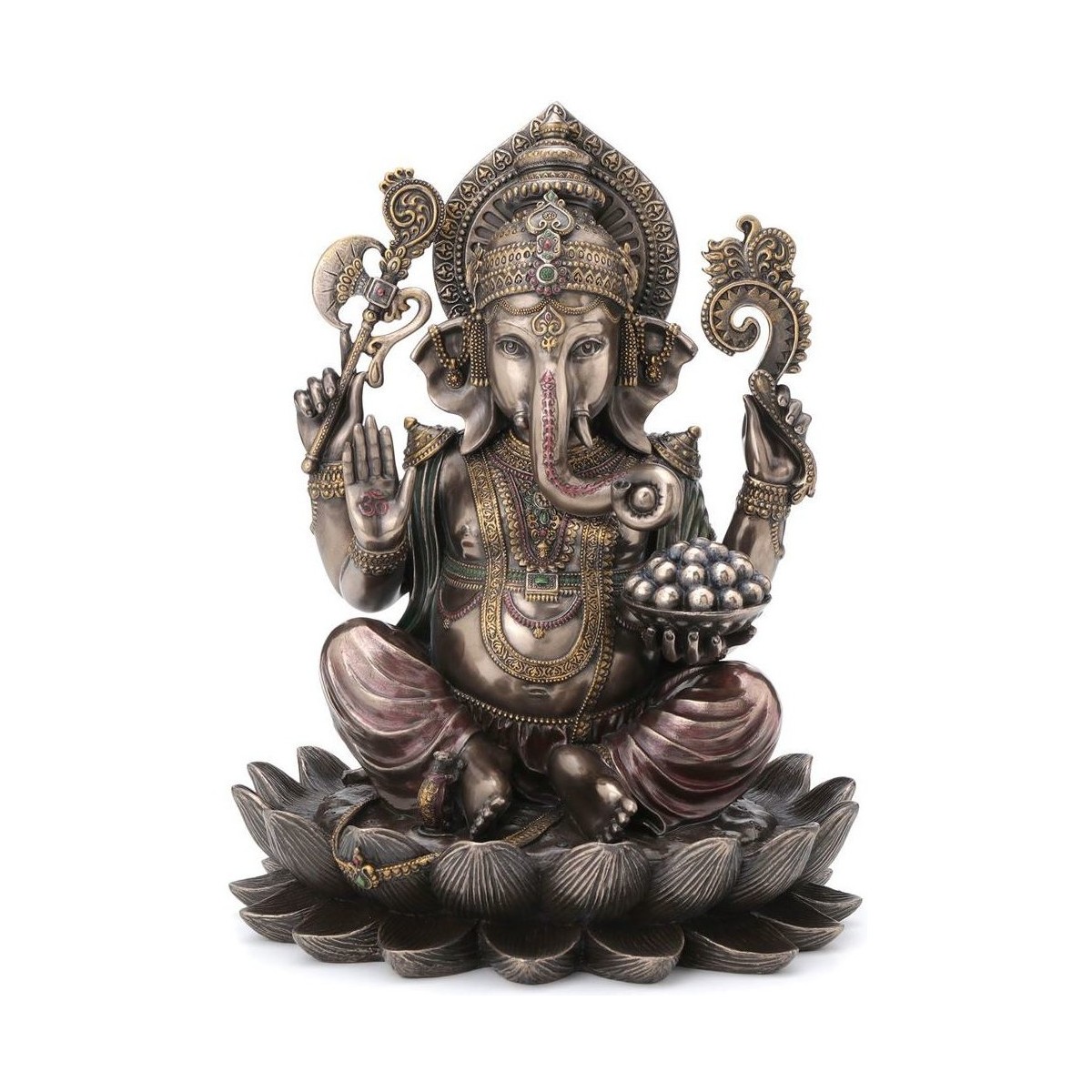 Indretning Små statuer og figurer Signes Grimalt Ganesha Harpiks Bronze Guld