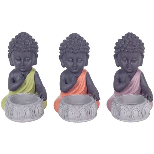 Indretning Små statuer og figurer Signes Grimalt T -Light Childish Buddha Set 3U Flerfarvet