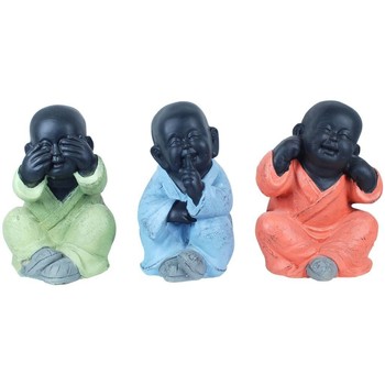 Indretning Små statuer og figurer Signes Grimalt Buddha Set 3 Enheder Flerfarvet
