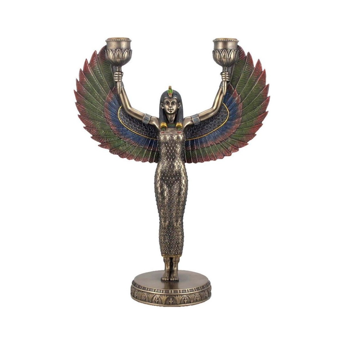 Indretning Små statuer og figurer Signes Grimalt Egyptisk Gudinde Lysestage Guld
