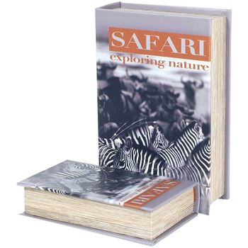 Indretning Kufferter og opbevaringskister Signes Grimalt Safari Zebra 2U Bogkasser Multicolor