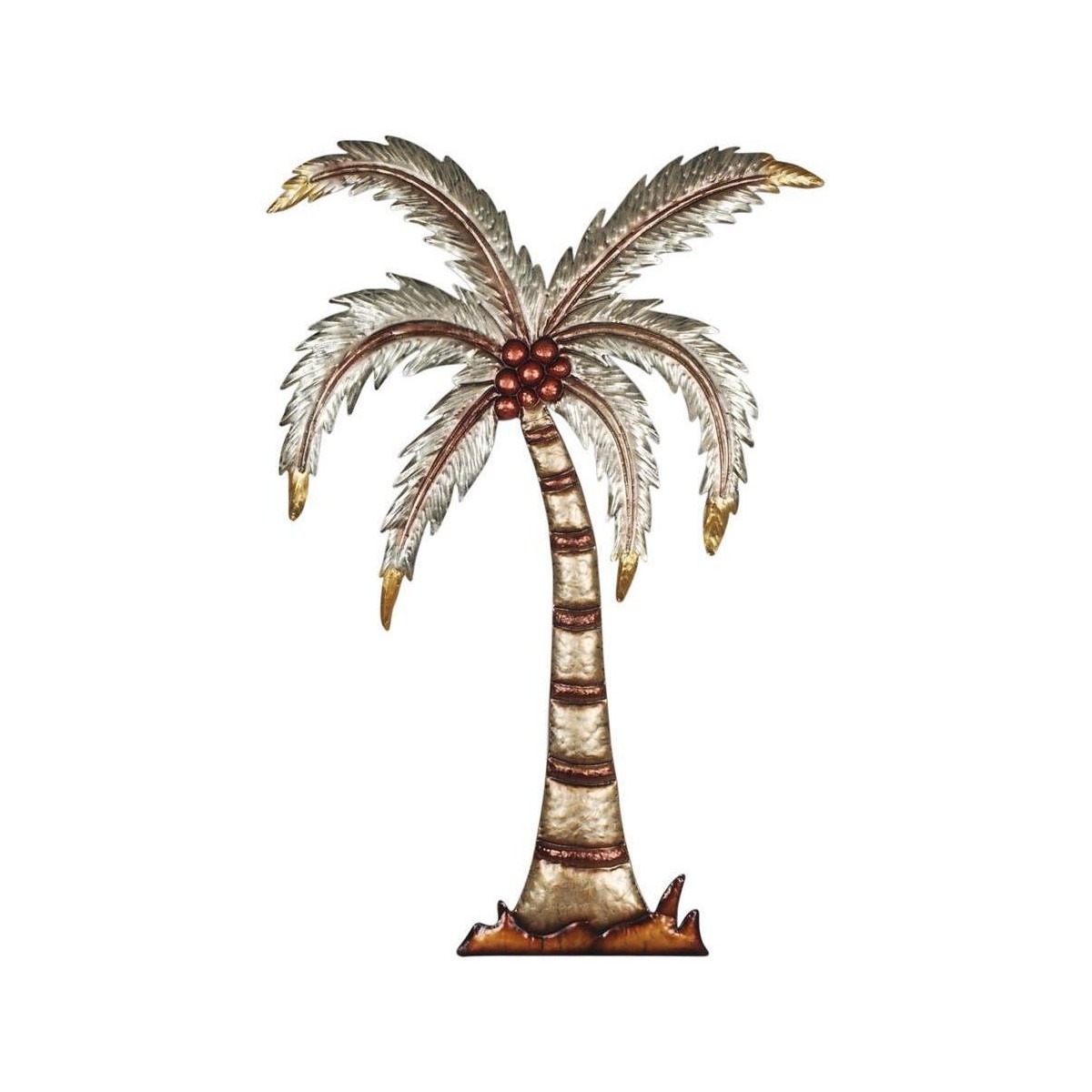 Indretning Små statuer og figurer Signes Grimalt Palm Tree Wall Ornament Guld