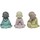 Indretning Små statuer og figurer Signes Grimalt Buddha 3 Forskellige Set 3U Flerfarvet