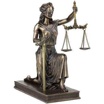 Indretning Små statuer og figurer Signes Grimalt Retfærdighedsskala Og Sværd Guld