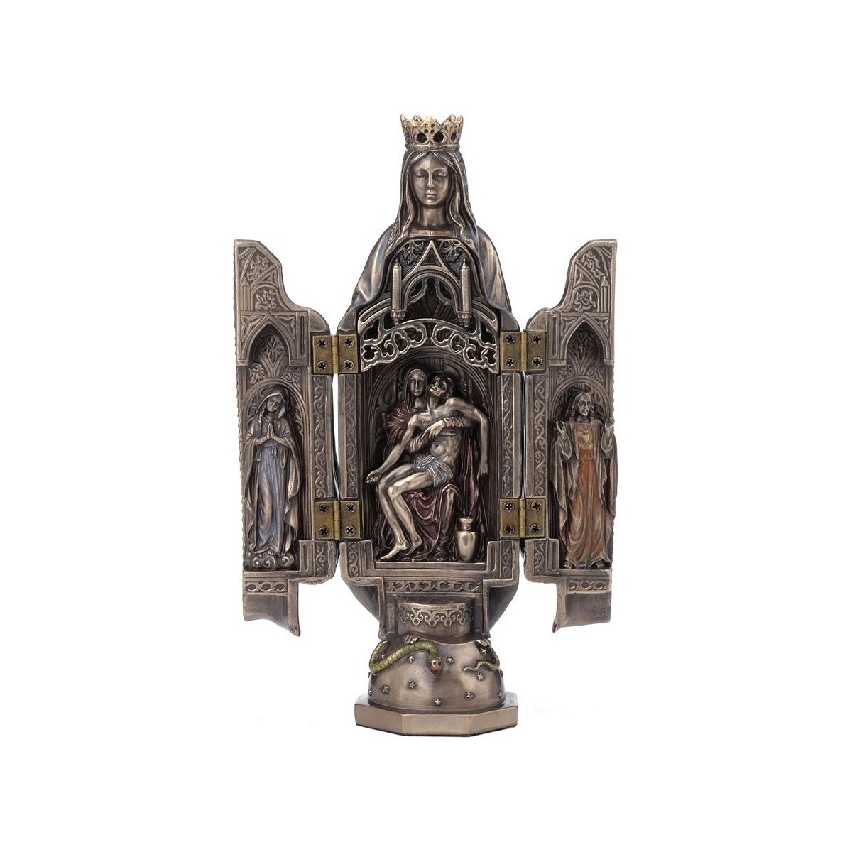 Indretning Små statuer og figurer Signes Grimalt Jomfru Med Barmhjertighed Bronze Guld