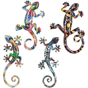 Indretning Små statuer og figurer Signes Grimalt Small Resin Lizards 4U Flerfarvet