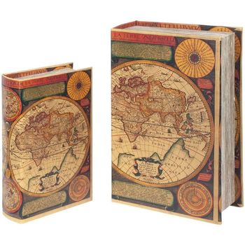 Indretning Kufferter og opbevaringskister Signes Grimalt World Book Boxes Set 2U Multicolor