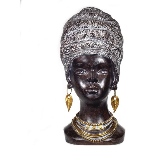 Indretning Små statuer og figurer Signes Grimalt Afrikansk Hovedfigur Sort