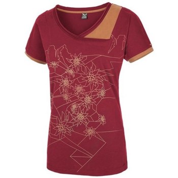 textil Dame T-shirts m. korte ærmer Salewa 251661651 Kirsebær