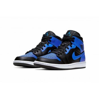 Sko Høje sneakers Nike Air Jordan 1 Mid Royal blue Black/Hyper Royal-White