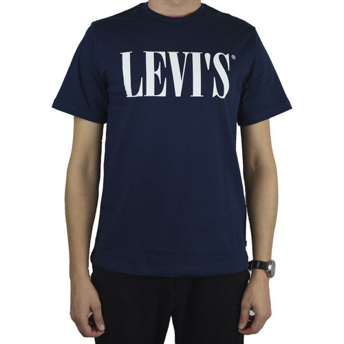 textil Herre T-shirts m. korte ærmer Levi's Relaxed Graphic Tee Blå