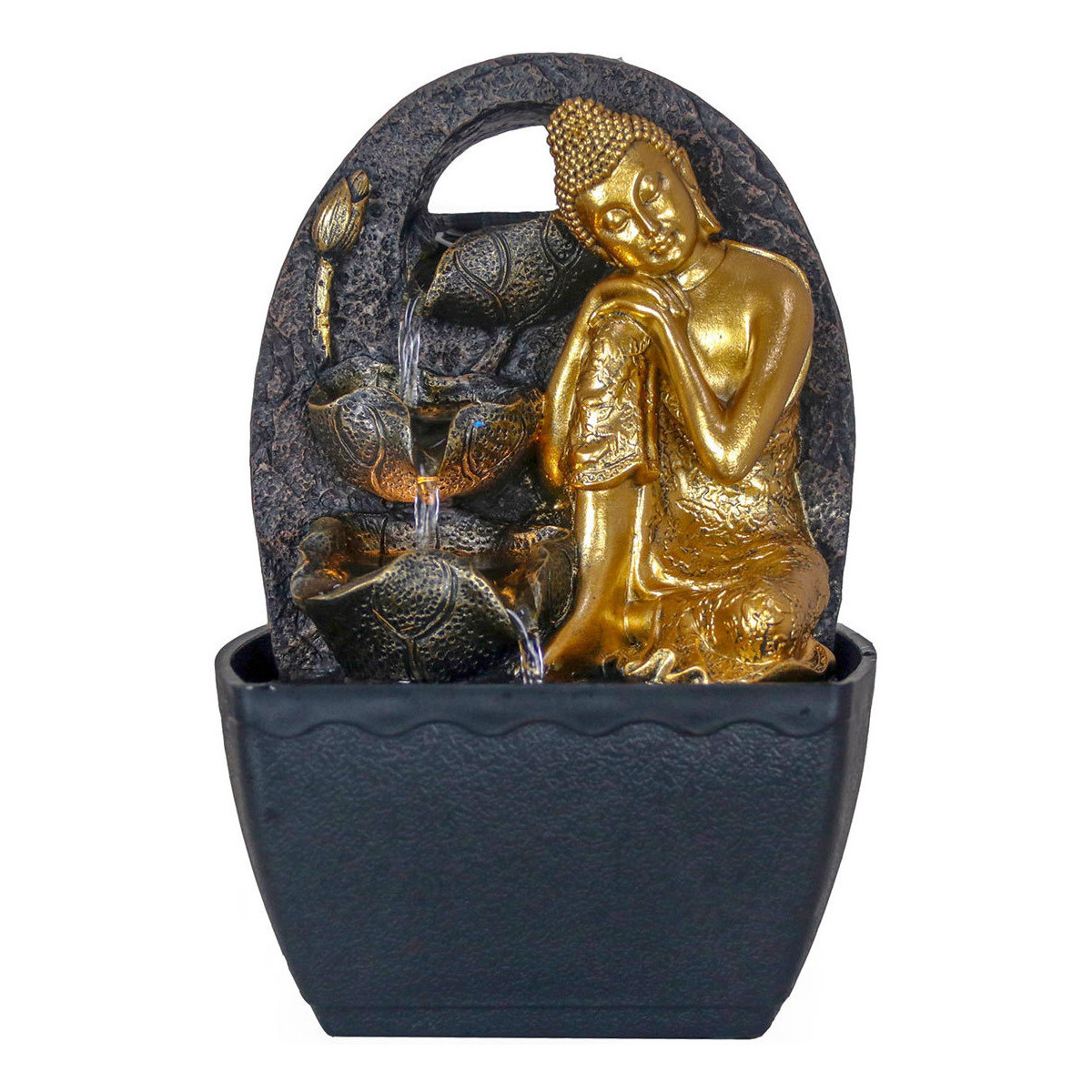 Indretning Små statuer og figurer Signes Grimalt Buddha -Springvandet Guld