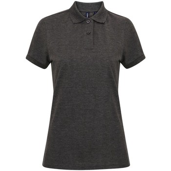 textil Dame Polo-t-shirts m. korte ærmer Asquith & Fox AQ025 Grå