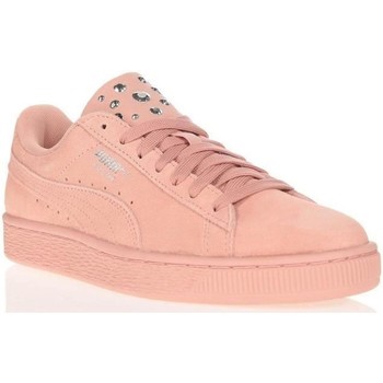 Sko Dame Sneakers Puma SUEDE JAWEL Pink