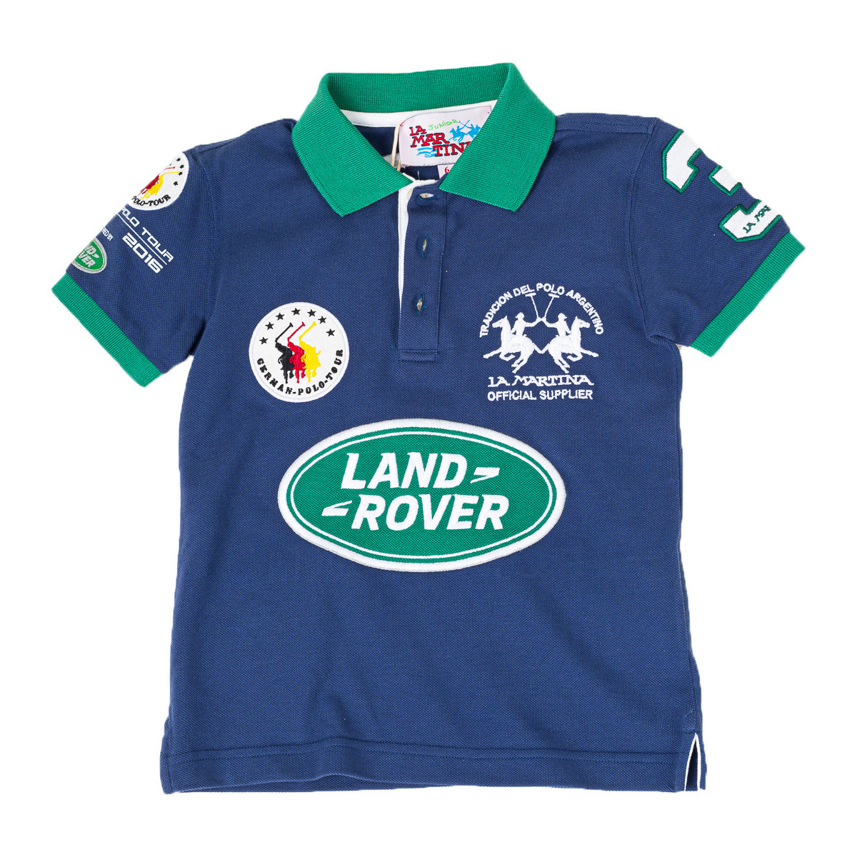 textil Dreng Polo-t-shirts m. korte ærmer La Martina 2KP027-07140 Flerfarvet