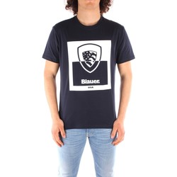 textil Herre T-shirts m. korte ærmer Blauer 21SBLUH02131 Blå