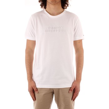 textil Herre T-shirts m. korte ærmer Tommy Hilfiger MW0MW17671 Hvid