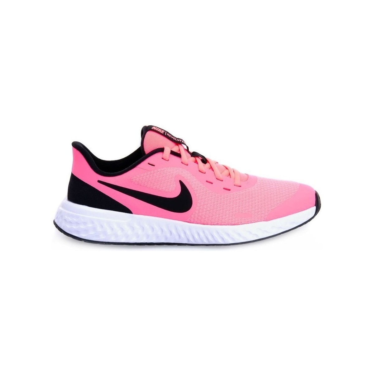 Sko Børn Lave sneakers Nike Revolution 5 GS Sort, Hvid, Pink