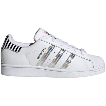 Sko Dame Lave sneakers adidas Originals Superstar Sølv, Hvid