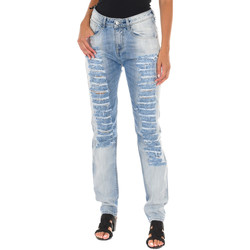 textil Dame Lige jeans Met 10DB50285-D034 Blå