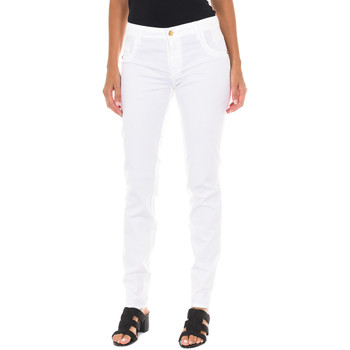 textil Dame Jeans med vide ben Met 70DB50192-T092-0001 Hvid