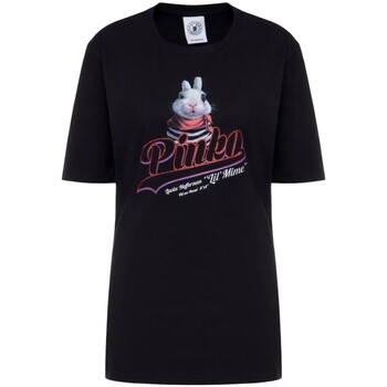 textil Dame T-shirts & poloer Pinko 1N12MC Y68F Z99 Sort
