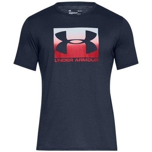 textil Herre T-shirts m. korte ærmer Under Armour Boxed Sportstyle Hvid, Flåde, Rød