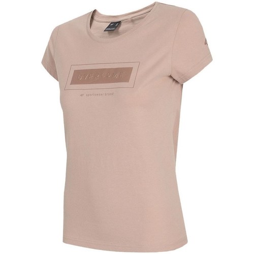 textil Dame T-shirts m. korte ærmer 4F TSD034 Pink