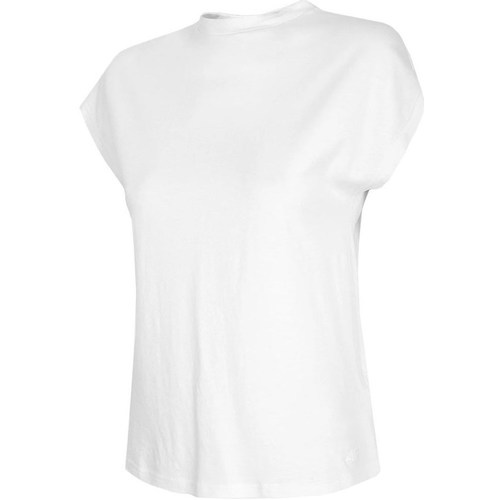 textil Dame T-shirts m. korte ærmer 4F TSD038 Hvid