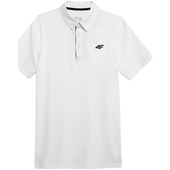 textil Herre Polo-t-shirts m. korte ærmer 4F TSMF080 Hvid