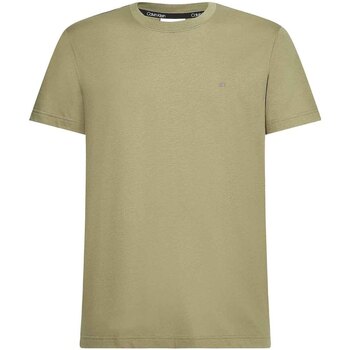 textil Herre T-shirts m. korte ærmer Calvin Klein Jeans K10K107088 Grøn